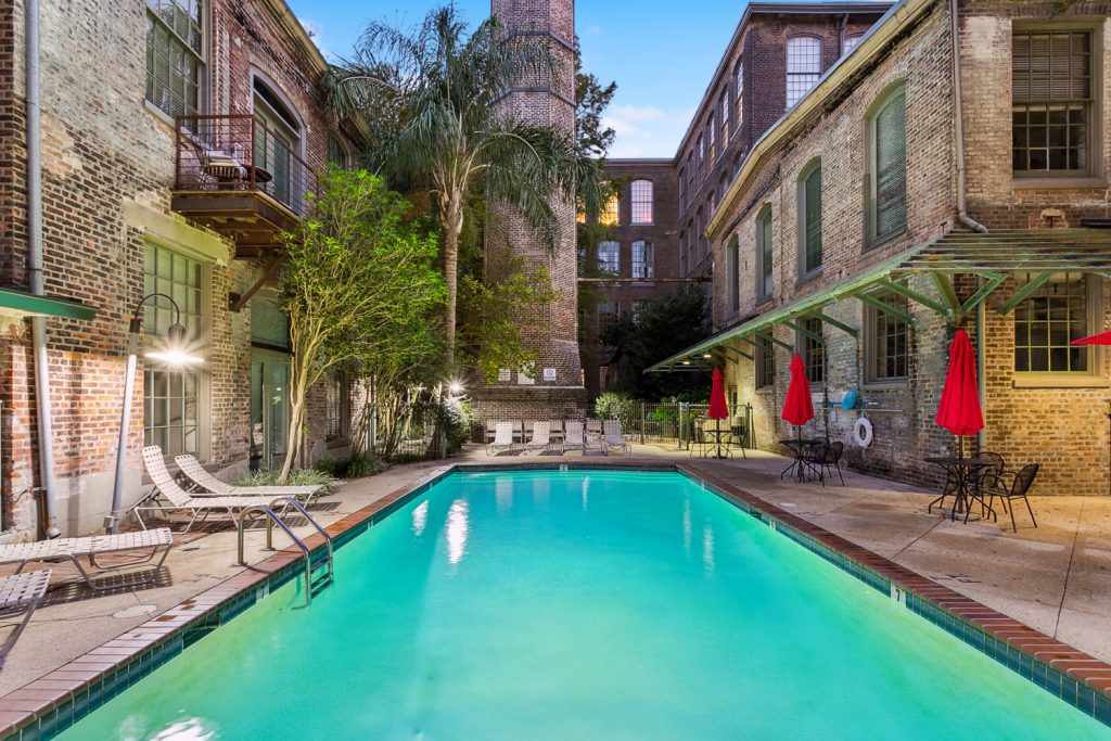 Cotton Mill Condominiums heated pool New Orleans